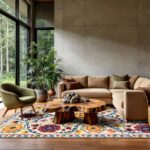 Louis De Poortere teppich Antiquarian Suzani 9728 Origine Ambiance