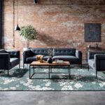 Louis De Poortere teppich Sakura 9850 Sakura Lake Blue Ambiance